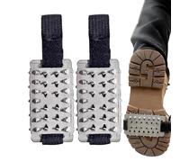 Crampones de nieve, 26 puntas antideslizantes de invierno, 2 piezas de tacos de hielo, para invierno, desplazamientos, senderismo, , caminata, trabajo al aire libre, escalada alpinismo mañana