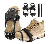 Crampones de Tracción Antideslizantes Yanbaozi, 23 Dientes, con Cadena de Acero Inoxidable, para Caminar, Correr, Escalar y Senderismo (M)