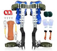 Crampones Equipo De Escalada De Árboles, Crampones Pico De Escalada De Árboles, Supervivencia En La Selva, Adecuado para Escalar, Caza (Azul)