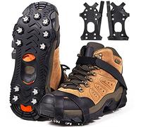 Crampones Inoxidable Nieve Hielo, Crampones Ligeros Trail Running, Portátil Antideslizante Excursiones Pesca Caminata