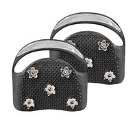 Crampones para botas de trekking - Garras antideslizantes de acero inoxidable con tiras reflectantes | Tomas de 4-5 puntas para tracción sobre nieve, hielo, escalada, caminar por barro y peca