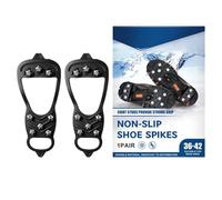 Crampones para zapatos de hielo 2 piezas portátiles Crampones de senderismo | Crampones De Tracción Para Zapatos De Invierno Para Trekking Escalada En Roca Y Alpinismo