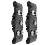 Crampones para Zapatos De Hielo - 5 Garras con Agarre En Nieve para Calzado,Crampones con Tracción En Hielo Al Caminar | para Zapatos Zapatillas Botas Escalada Caminata Esquí Camping Viaje Senderismo