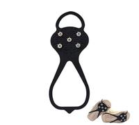 Crampones para zapatos de hielo, antideslizantes con 5 dientes de alto agarre - Cubrezapatos de invierno con puntas de seguridad, ideales para excursionismo escalada desplazados jardinería hombres