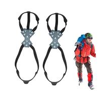 Crampones para zapatos | Suela antideslizante de acero - Cubrezapatos térmicos para invierno y nieve, para actividades al aire libre: senderismo, escalada, jardinería en