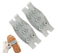 Crampones para zapatos y botas, 2 piezas antideslizantes invisibles, agarres para zapatos sobre hielo de alta | Para caminar de invierno, montañismo y aventuras al aire libre