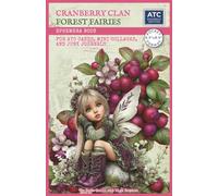 Cranberry Clan Forest Fairies Ephemera Book for ATC Cards, Mini Collages, and Junk Journals: 120 Images to Cut Out and Collage & 20 Backgrounds | Pocket Format 5.5" x 8.5" | Single-Sided Sheets