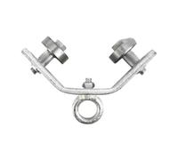 Crane Bearing Wheel Angle - Functional Iron Cable Pulley Lifting, Modern, Ring High Load Wire, Rope Suspending Towing Equipment Forprofessionals | Multipurpose Outdoor Indoor Utility