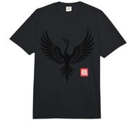 Crane Bird Arte Minimalista Japonés Zen Naturaleza Equilibrio Cultura Comfort Colors Adult Heavyweight T-Shirt