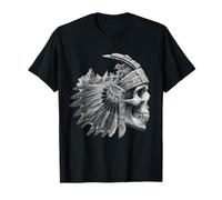 Cráneo Azteca Maya Mexicano Tolteca Inca Maya Indígena Azteca Camiseta