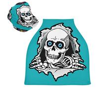 Cráneo Blanco De Miedo Cubierta de Lactancia Materna Asiento de Bebé Cubierta de Cochecito Transpirable Carros de La Compra Cubierta para Niños Niñas