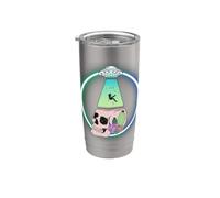 Cráneo de abducción OVNI Cactus Cósmico Ciencia Ficción Arte Vaso térmico de acero inoxidable de doble pared