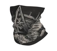 Cráneo De Cabra Ocultismo Gótico Diablo Satán Oscuro Unisex Bandana Elástico Calentador De Cuello Secado Rápido Pañuelo De Cabeza para Cámping Yoga Motocicleta