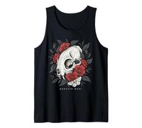 Cráneo de Gato de la Cultura Buitre, Memento Mori, Bruja Oculta gótica Camiseta sin Mangas