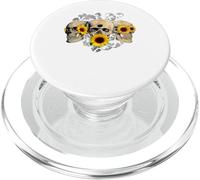 Cráneo de Girasol - Ver No Mal Oír No Mal Hablar No Mal PopSockets PopGrip para MagSafe