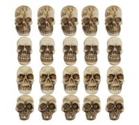Cráneo de Halloween | Decoración realista del cráneo | Real Scary Effects 20 piezas de accesorios de calavera coleccionables con detalle gótico para decoración de habitación de estantería de escritori