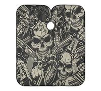 Cráneo De La Violencia Capa Peluqueria Ligera Cortar Cabello Delantal Impermeable Capas De Corte Peluqueria Para Peluquero Niños Peluquería 140X168Cm