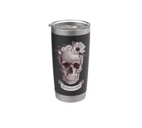 Cráneo de Memento Mori Vaso térmico de acero inoxidable de doble pared