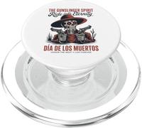 Cráneo de Pistolero Occidental cabalgando hacia la etern PopSockets PopGrip para MagSafe