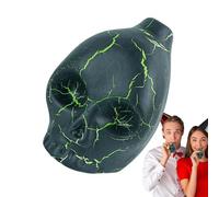 Cráneo de silbato de muerte - Silbato espeluznante de cráneo | Silbato gritando loco de halloween, silbato fuerte de cerámica, cráneo de terror, para sacrificio de guerra, exposiciones culturales