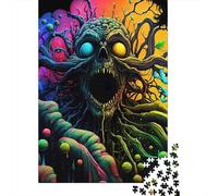 Cráneo de Terror de fantasía Puzzle De 1000 Piezas Serie Art Collection Diversión para Adultos Y Niños Mayores 70x50cm/1000pcs