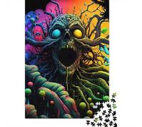 Cráneo de Terror fantasía 1000 Piezas Cartón Grueso Rompecabezas Clásicos Entusiastas De Jigsaw Senior Entrenamiento De Concentración Descompresión 70x50cm/1000pcs