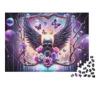 Cráneo del ángel púrpura Puzzle Mil Piezas para Adolescentes Entrenamiento De Concentración Regalo para Adultos Elección Amazon Entretenimiento En Casa Cartón Ecológico 70x50cm/1000pcs