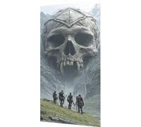 Cráneo Diamond Painting Kit Completo, 5D Diamond Painting Miedo Pintura Diamante Adultos, Fai da Te Strass Bordado de Punto de Cruz Puzzle Pintura Diamante pour Decoración Pared Hogar 30x60cm 63-zy54