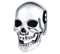 Cráneo esquelético Charms para Pandora pulsera de Halloween, cuentas antiguas de calavera de azúcar 925 de plata esterlina, regalo de amuleto de dia de los muertos para amigos/niños/novios