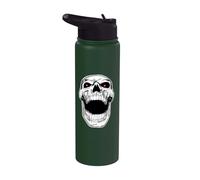 Cráneo gritando Halloween Cráne Stainless Steel Insulated Water Bottle