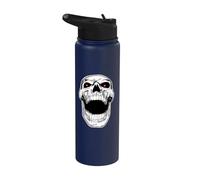 Cráneo gritando Halloween Cráne Stainless Steel Insulated Water Bottle