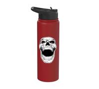Cráneo gritando Halloween Cráne Stainless Steel Insulated Water Bottle