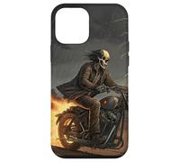 Cráneo jinete en tormenta con rastros de fuego Carcasa para iPhone 12 mini