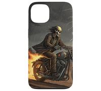 Cráneo jinete en tormenta con rastros de fuego Carcasa para iPhone 13