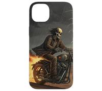 Cráneo jinete en tormenta con rastros de fuego Carcasa para iPhone 14 Plus