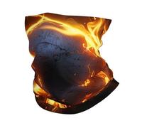 Cráneo Llameante Y Huesos Cruzados De Fuego Muerte Oscura Unisex Snood Protección UV Pasamontañas Elástica Braga De Cuello para Aire Libre Senderismo Yoga Moto