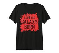 Cráneo Malvado Deja Que la Galaxia queme el Infierno Demonio Caos Camiseta Premium
