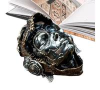 Cráneo mecánico de Resin - Imanes para - Rosas Steampunk Calavera imanes para con máscara Deslizante adoptando Cobre como Piezas Plateadas, con Aspecto Elegante