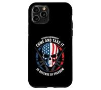 Cráneo patriótico y Rifles - En Defensa de la Libertad 2A USA Carcasa para iPhone 11 Pro