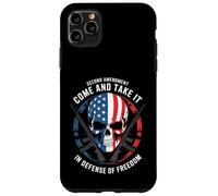Cráneo patriótico y Rifles - En Defensa de la Libertad 2A USA Carcasa para iPhone 11 Pro MAX