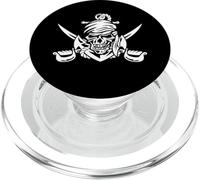 Cráneo Pirata clásico con Espadas Cruzadas y diseño de Ancla PopSockets PopGrip para MagSafe