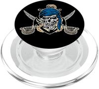 Cráneo Pirata clásico y Espadas Cruzadas con Ancla PopSockets PopGrip para MagSafe