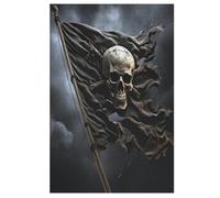 Cráneo pirata rompecabezas infantiles, 1000 unidades, rompecabezas de madera, kit de bricolaje, relajación, juegos para adolescentes y adultos, regalos 78 x 53 cm