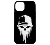 Cráneo rudo, Calavera Gorra, diseño Esqueleto, diversión Carcasa para iPhone 15 Plus