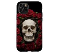 Cráneo Y Rosas Floral Negro Oscuro Gótico Horror Crá Carcasa para iPhone 11 Pro