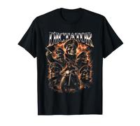 Cráneos Dictador Motocicleta Motero Divertido Camiseta
