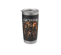Cráneos Dictador Motocicleta Motero Divertido Vaso térmico de acero inoxidable de doble pared