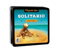 Cranio Creations - Magnetic Line, Solitario - Un gran clásico en versión de bolsillo y magnética - Juego solitario - 5 minutos - Juego para familias y amigos - A partir de 6 años - Edición en italiano