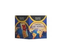 Cranio Creations - Pocket Memo Line - Capitales del Mundo, una Nueva Forma de Jugar y Aprender con el Memory, edición en Idioma Italiano