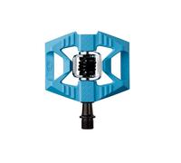 Crank Brothers Double Shot 1 Pedales Doble Cara Automáticos con Plataforma Azul